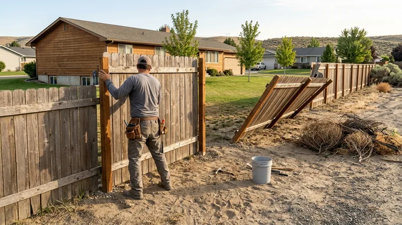 Storm Damage Fence Repair Kennewick